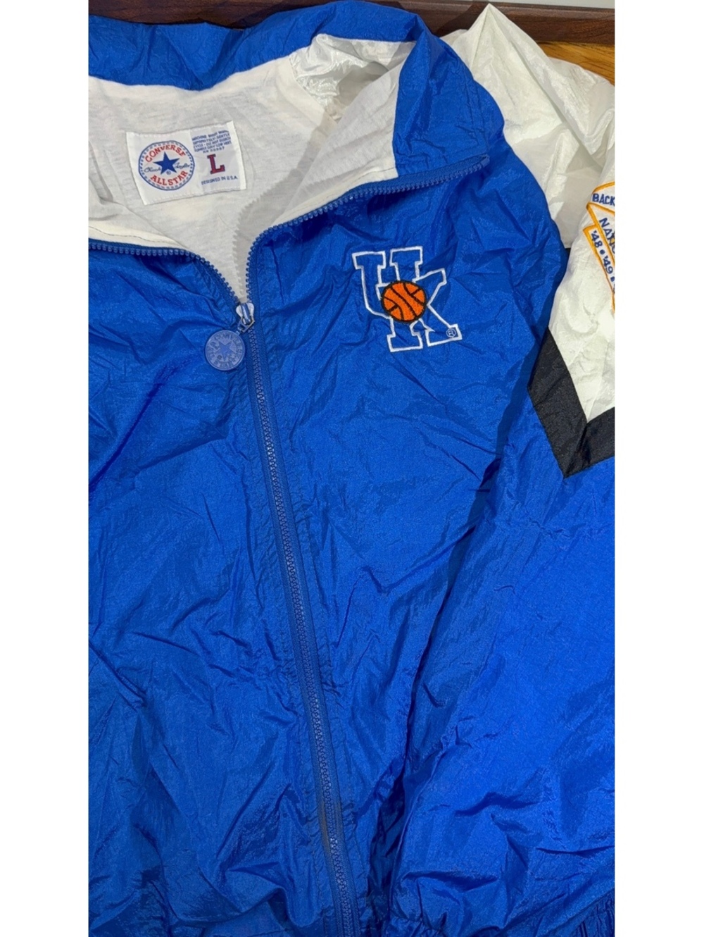 Vintage 1996 Converse Kentucky Wildcats National Champions Windbreaker Jacket L